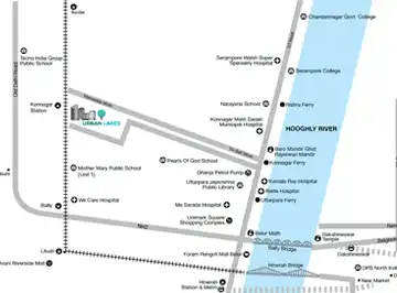 Sugam Urban Lakes Location Map